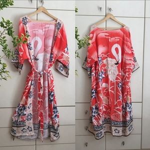 Boho Kimono Robe • Beach Coverup • One Size